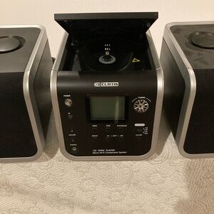 Black and Silver CD Player/Radio